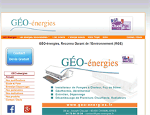 Tablet Screenshot of geo-energies.fr